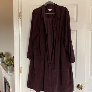 J Jill burgundy corduroy dress